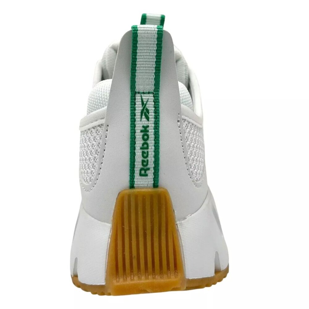 Reebok Zig Dynamica Youth Boy's Sneakers Size 2Y White/Brown Toe & Heel Bumpers - Picture 7 of 13